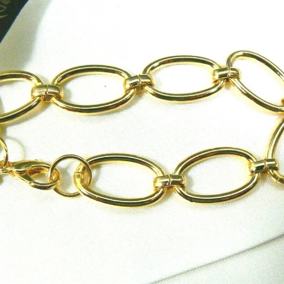 NWT Monet Gold Tone Metal oval link bracelet - Picture 4 of 4
